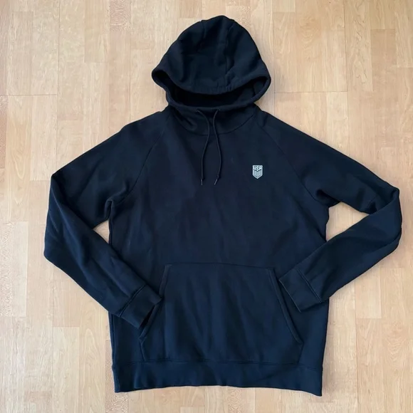 Men's Nike Black US Soccer Fleece Pullover Hoodie Large - Picture 1 of 7